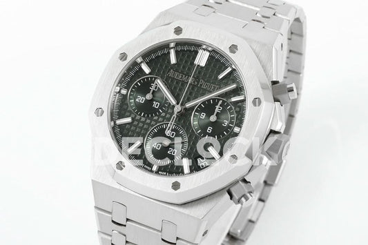 Replica Audemars Pigeut Royal Oak Chrono 26240 Green Dial SS APSF | Declock.