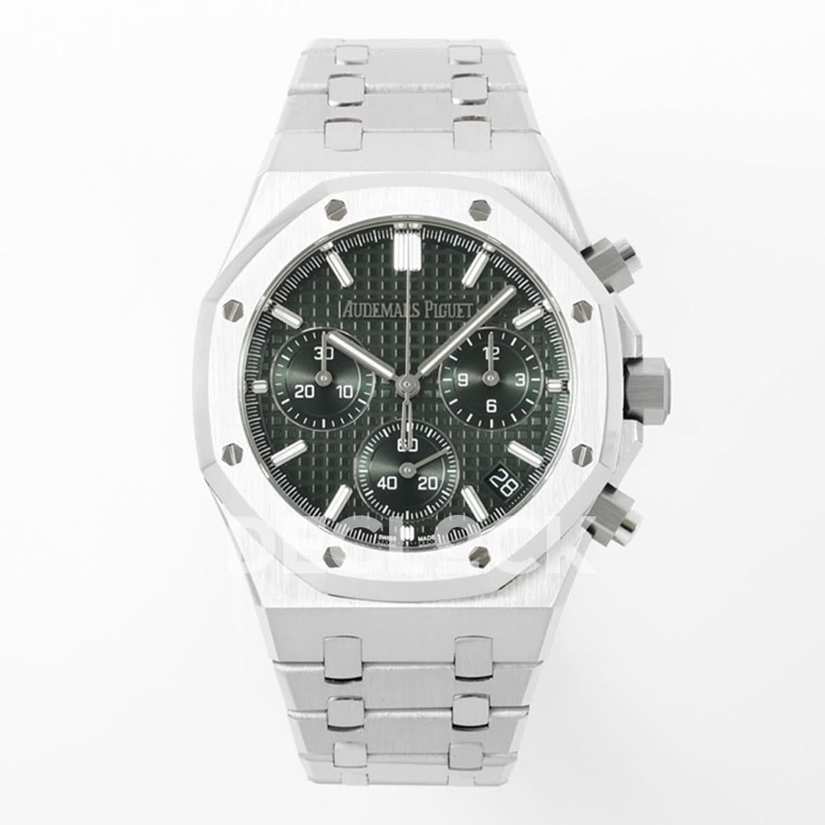 Replica Audemars Pigeut Royal Oak Chrono 26240 Green Dial SS APSF |  Declock.