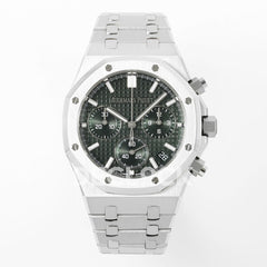 Royal Oak Self-Winding Chronograph Green Dial in Steel 