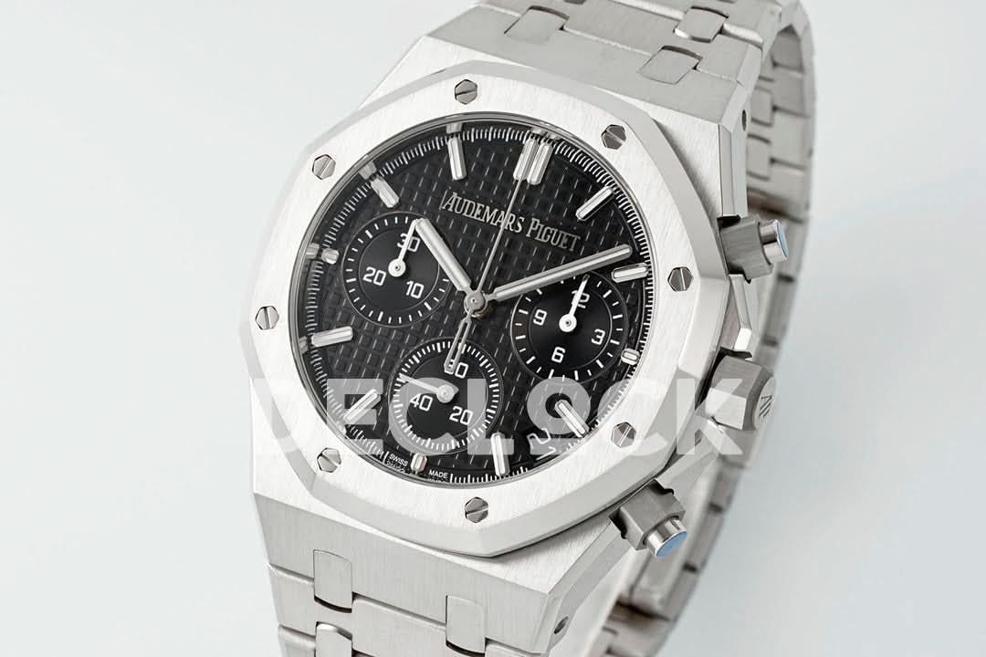 Replica Audemars Pigeut Royal Oak Chrono 26240 Black Dial SS APSF |  Declock.
