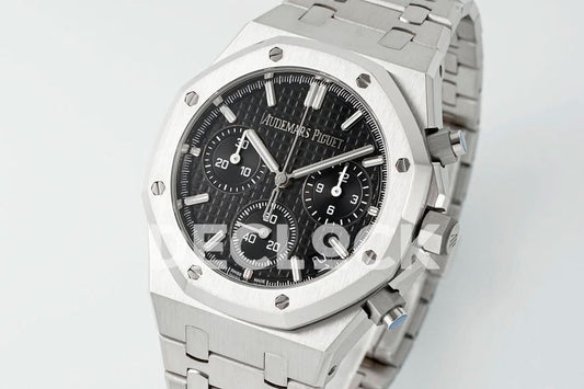 Replica Audemars Pigeut Royal Oak Chrono 26240 Black Dial SS APSF |  Declock.
