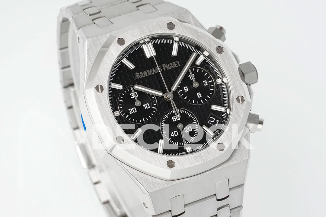 Replica Audemars Pigeut Royal Oak Chrono 26240 Black Dial SS APSF |  Declock.