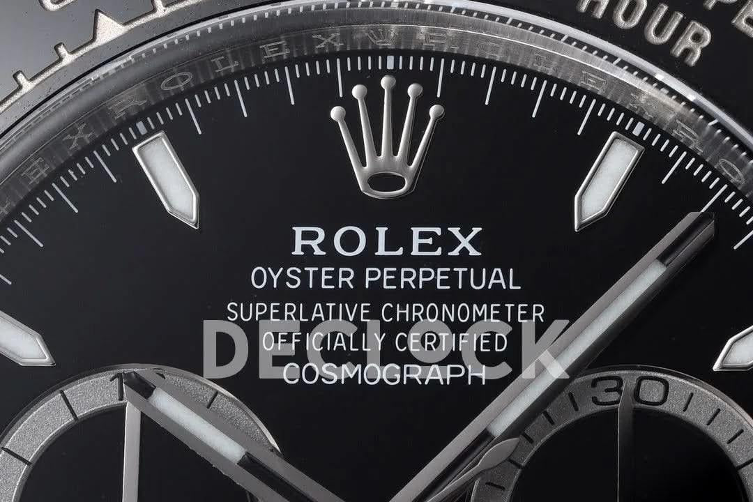 Replica Rolex Daytona 126500LN Black Dial in Steel |  Declock.