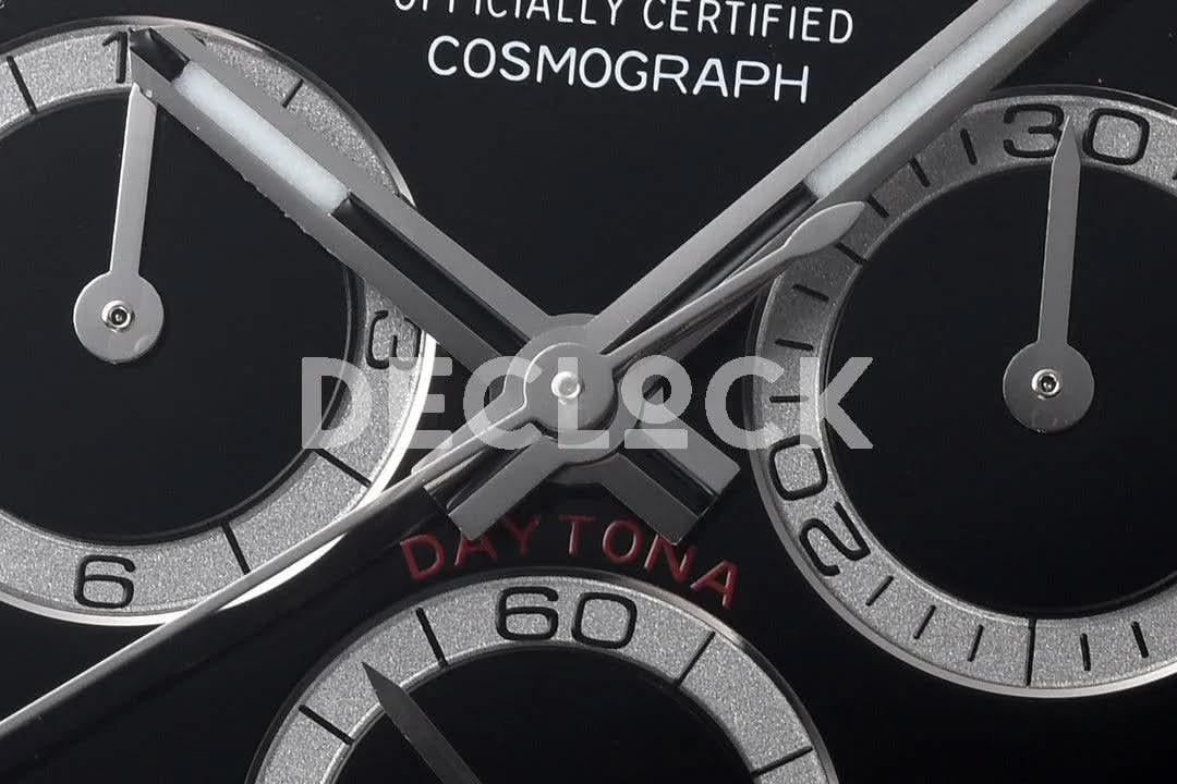Replica Rolex Daytona 126500LN Black Dial in Steel |  Declock.