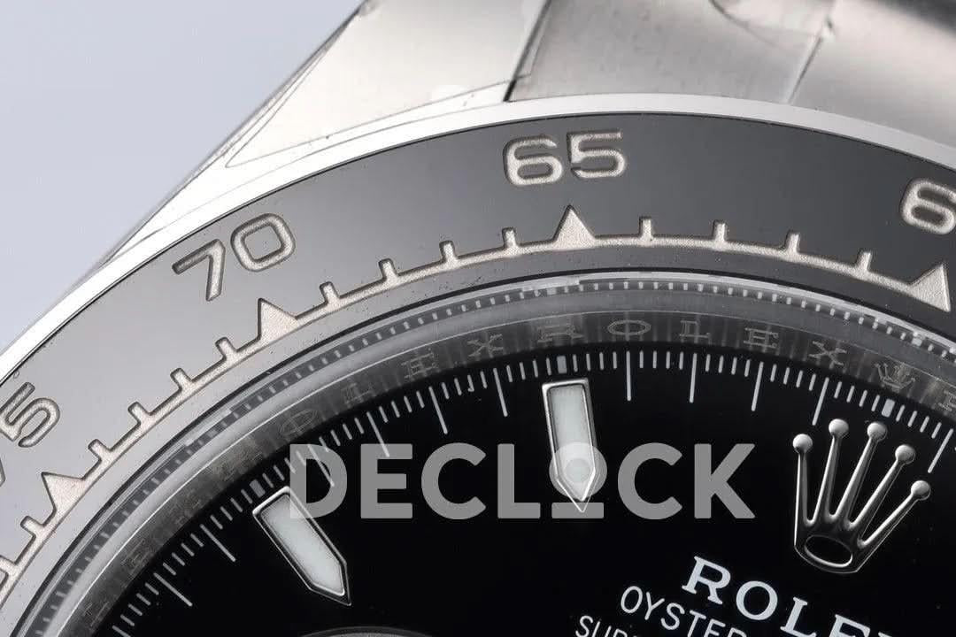 Replica Rolex Daytona 126500LN Black Dial in Steel |  Declock.
