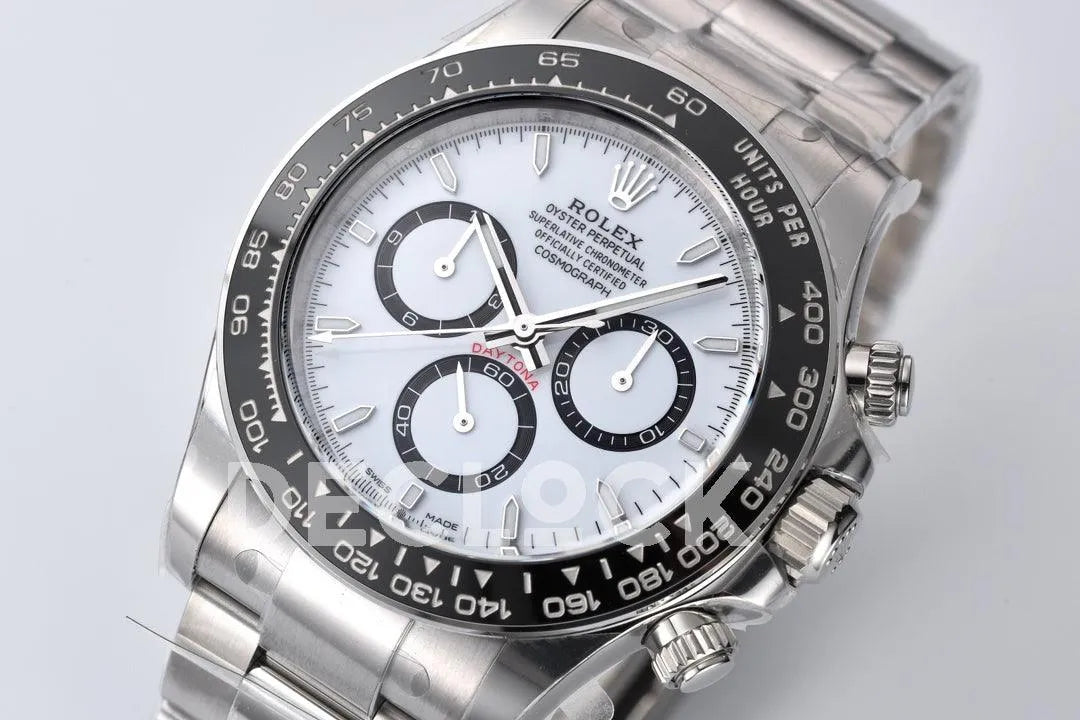 Replica Rolex Daytona 126500LN White Dial in Steel