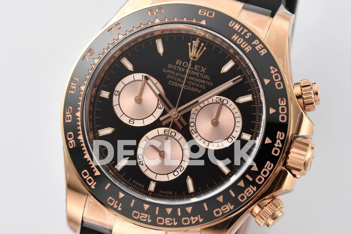 Replica Rolex Daytona 126515 RG in Black Dial |  Declock.