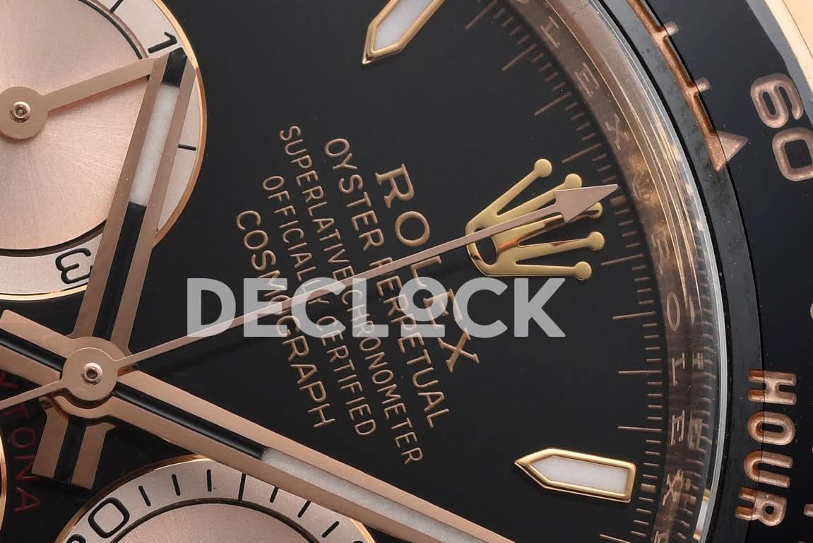 Replica Rolex Daytona 126515 RG in Black Dial |  Declock.