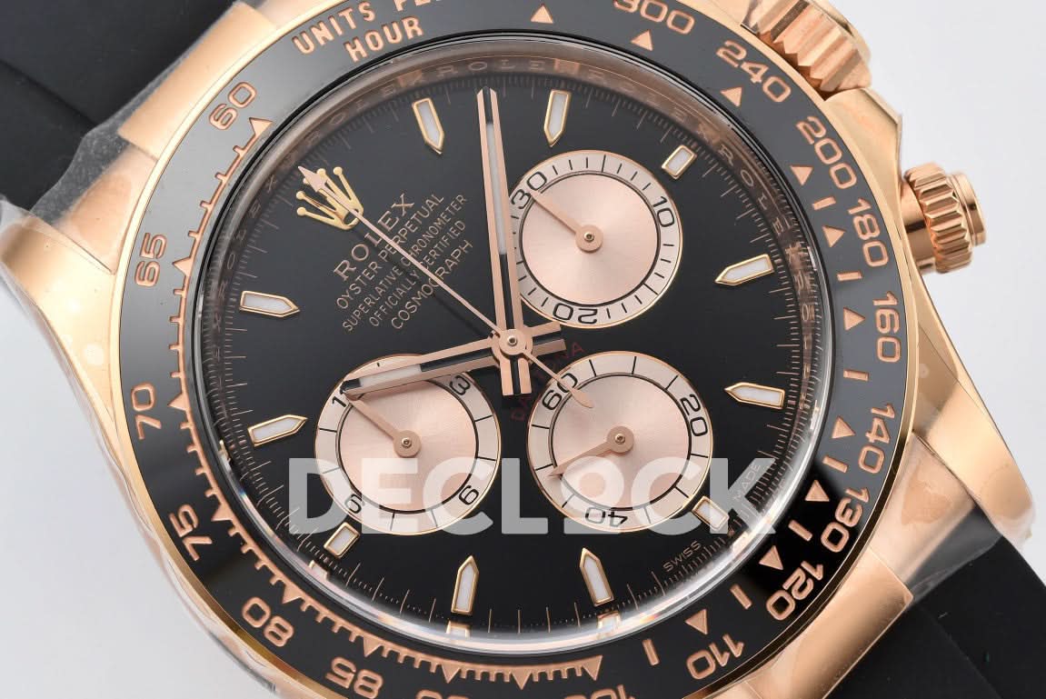 Daytona 126515 RG in Black Dial