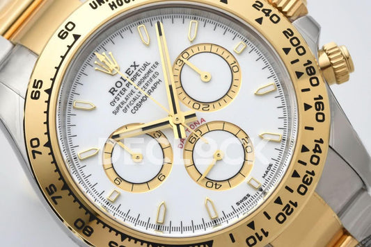 Replica Rolex Daytona 126503 YG/SS in White Dial |  Declock.