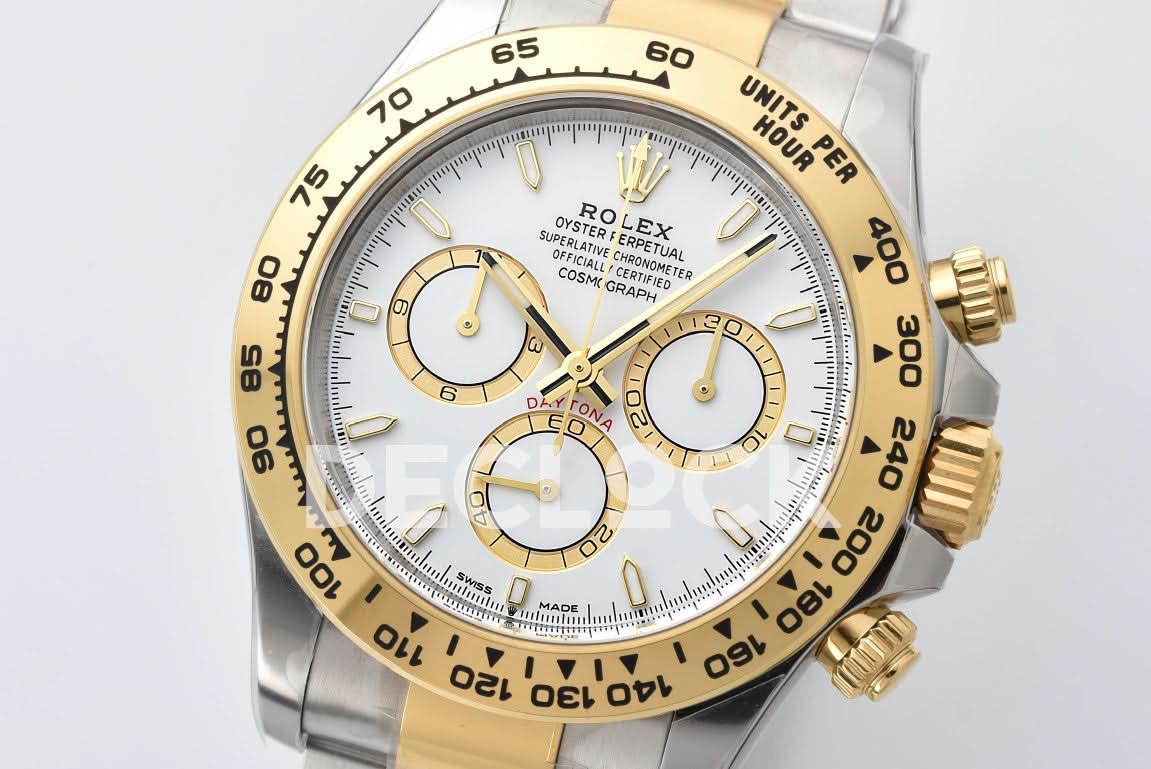 Replica Rolex Daytona 126503 YG/SS in White Dial |  Declock.