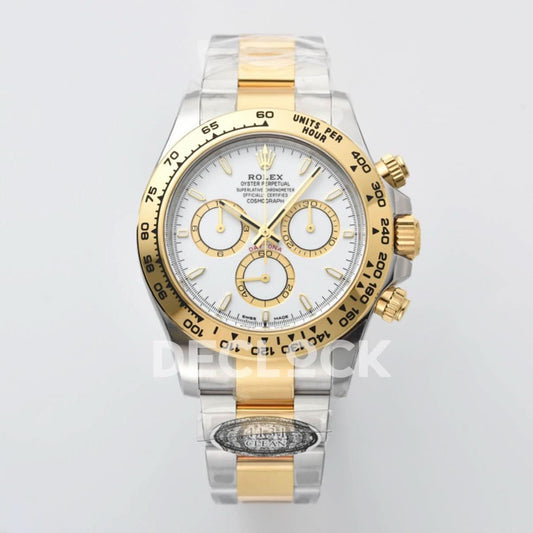 Replica Rolex Daytona 126503 YG/SS in White Dial | Declock.
