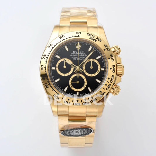 Replica Rolex Daytona 126508 YG in Black Dial |  Declock.