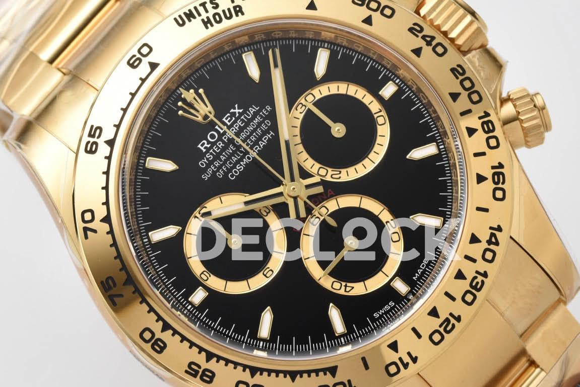 Replica Rolex Daytona 126508 YG in Black Dial |  Declock.