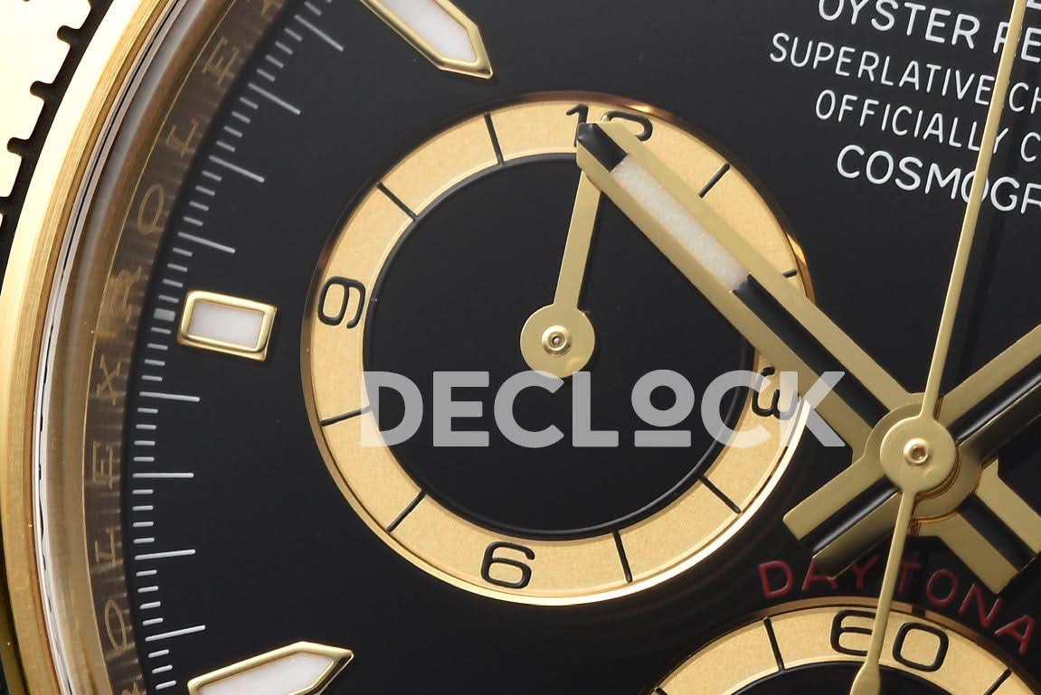 Replica Rolex Daytona 126508 YG in Black Dial |  Declock.