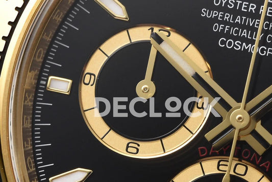 Replica Rolex Daytona 126508 YG in Black Dial |  Declock.