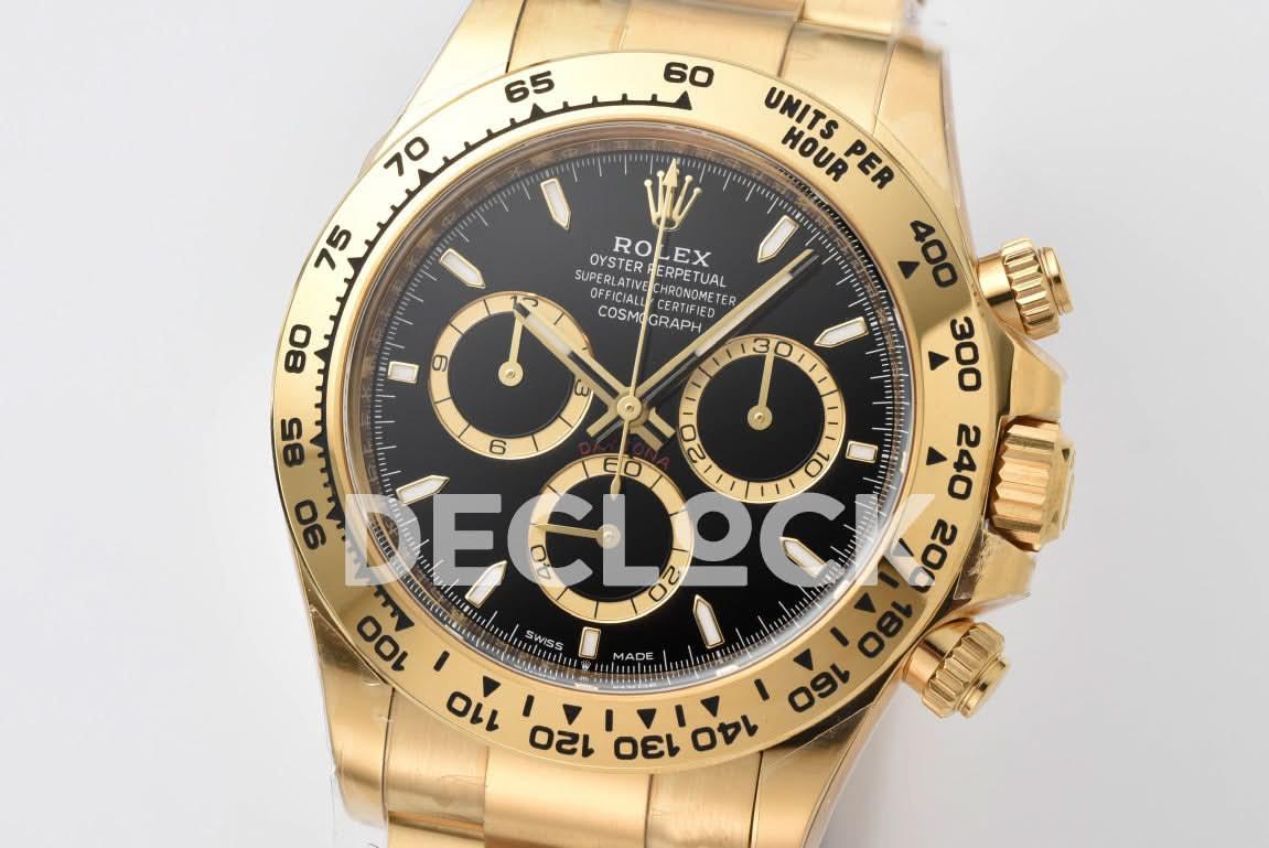 Replica Rolex Daytona 126508 YG in Black Dial |  Declock.