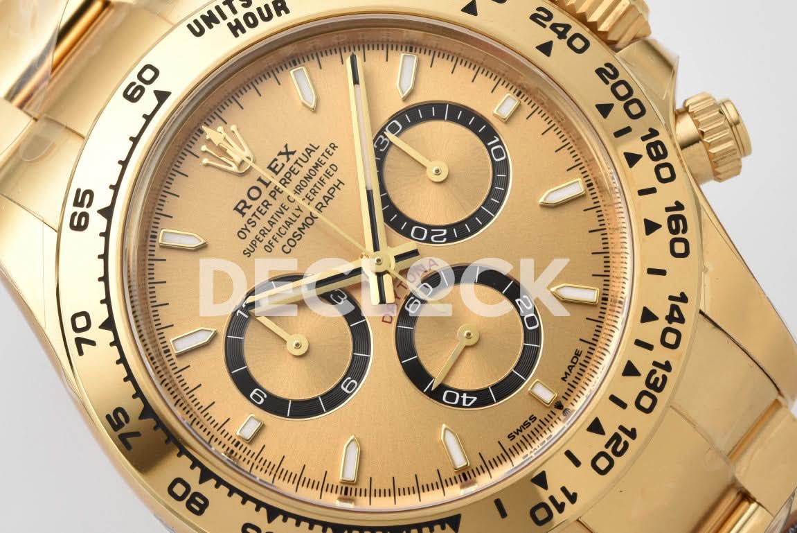 Replica Rolex Daytona 126508 YG in Gold Dial |  Declock.