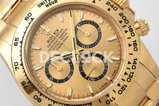 Replica Rolex Daytona 126508 YG in Gold Dial |  Declock.