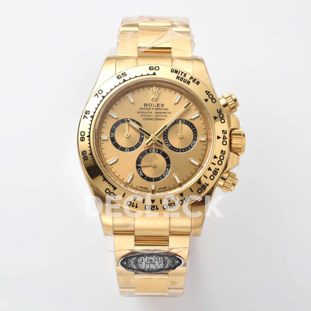 Replica Rolex Daytona 126508 YG in Gold Dial |  Declock.
