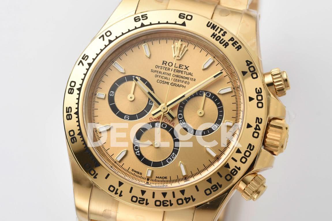 Replica Rolex Daytona 126508 YG in Gold Dial |  Declock.
