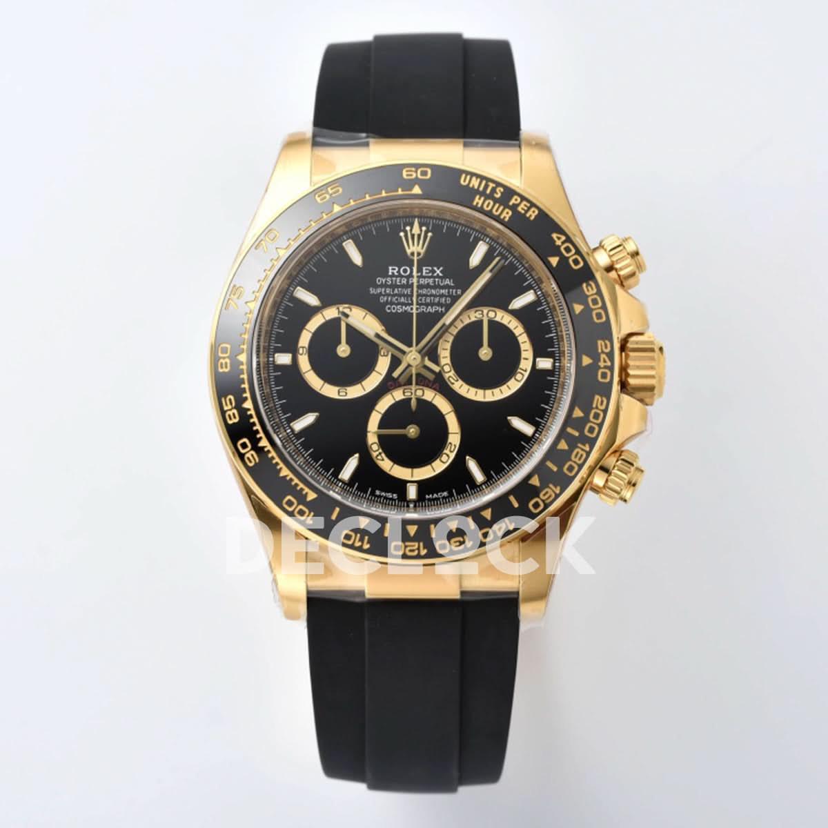 Replica Rolex Daytona 126518 YG in Black Dial |  Declock.