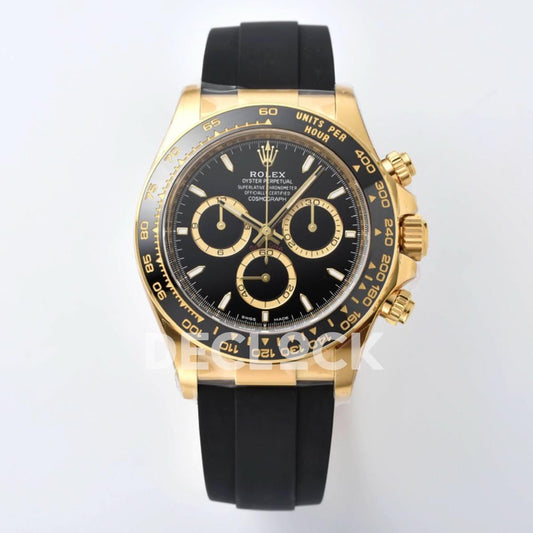 Replica Rolex Daytona 126518 YG in Black Dial |  Declock.