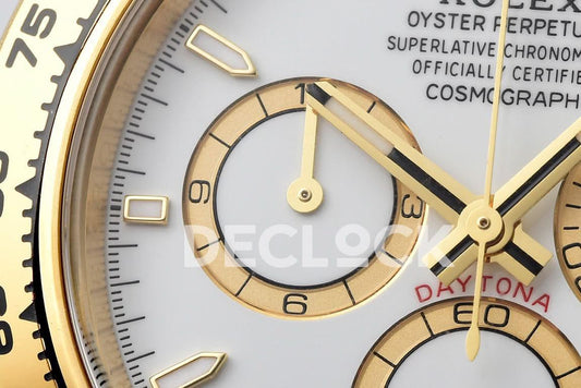 Replica Rolex Daytona 126508 YG in White Dial | Declock.