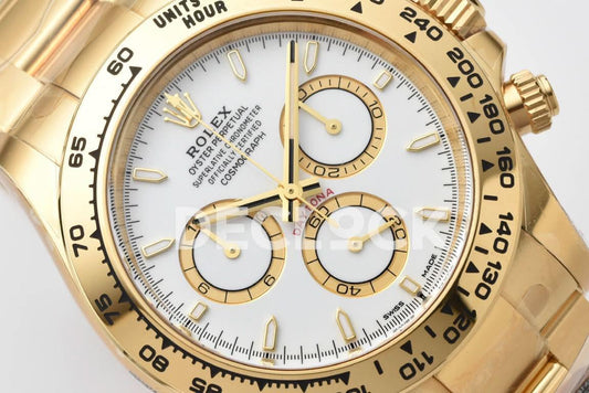 Replica Rolex Daytona 126508 YG in White Dial | Declock.