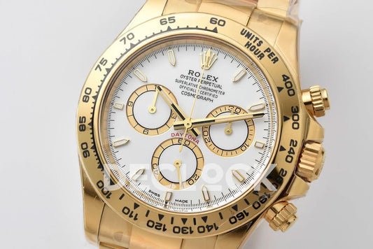 Replica Rolex Daytona 126508 YG in White Dial | Declock.
