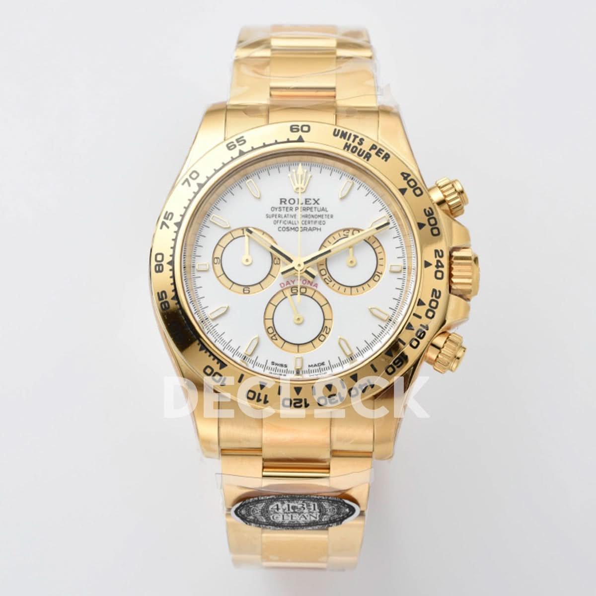 Replica Rolex Daytona 126508 YG in White Dial |  Declock.