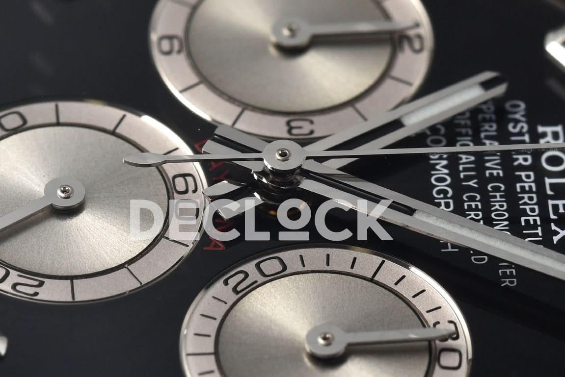 Replica Rolex Daytona 126509 SS in Black Dial Diamond Markers |  Declock.