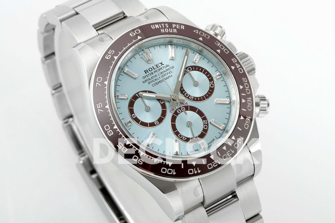 Replica Rolex Daytona 126506 Steel Ice Blue Crystal Dial |  Declock.