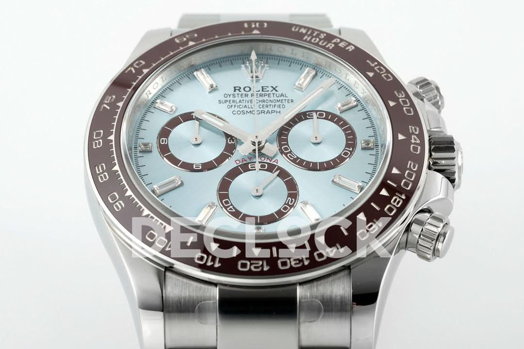 Replica Rolex Daytona 126506 Steel Ice Blue Crystal Dial |  Declock.