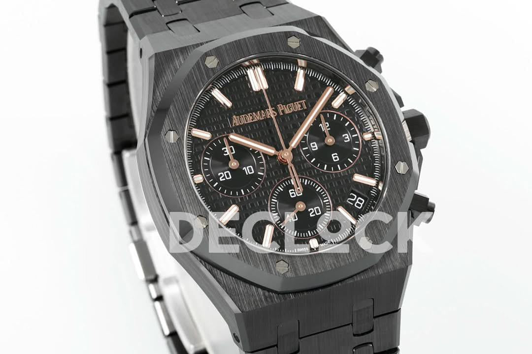 Replica Audemars Pigeut Royal Oak Chrono 26240 Black Ceramic APSF |  Declock.