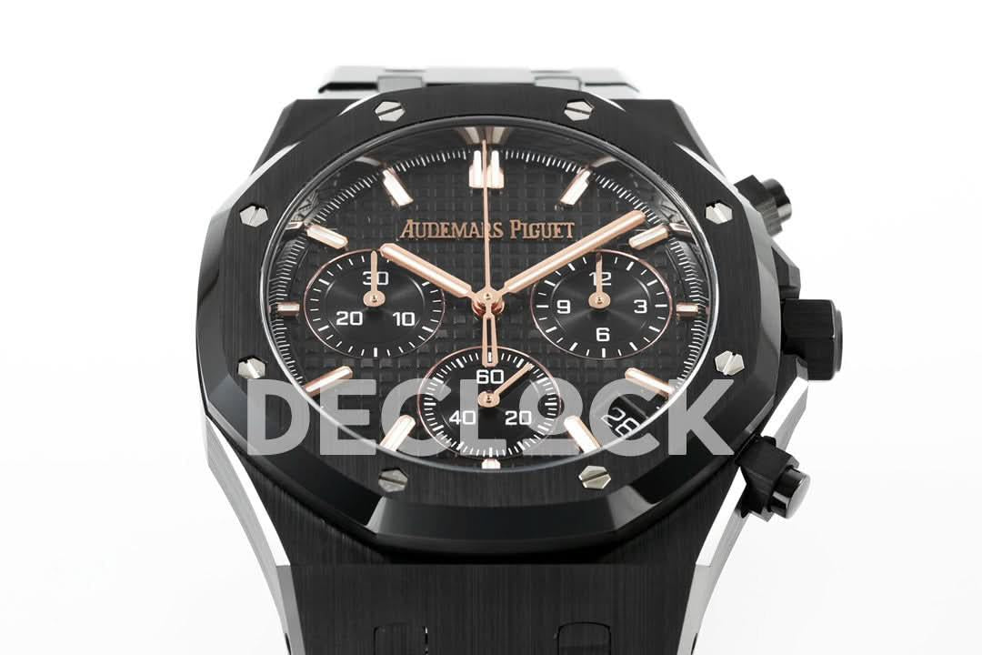 Replica Audemars Pigeut Royal Oak Chrono 26240 Black Ceramic APSF |  Declock.
