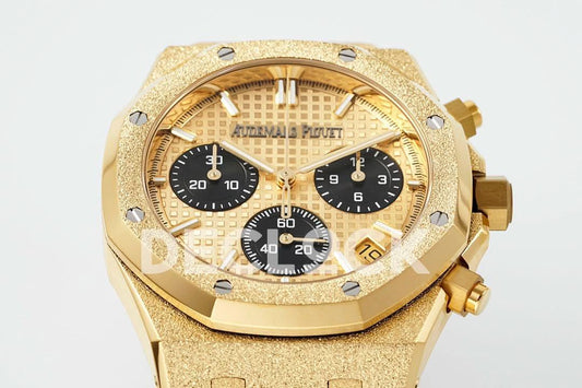 Replica Audemars Pigeut Royal Oak Chrono 26240 Frosted YG APSF |  Declock.