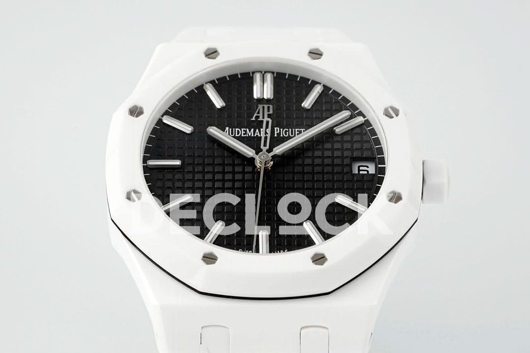 Royal Oak 41mm 15500 White Ceramic/Cer Black Dial APSF
