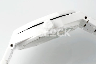 Royal Oak 41mm 15500 White Ceramic/Cer Black Dial APSF