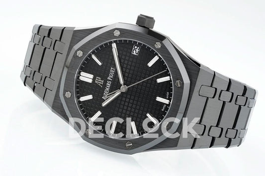 Replica Audemars Pigeut Royal Oak 41mm 15500 Black Ceramic/Cer Black Dial APSF |  Declock.