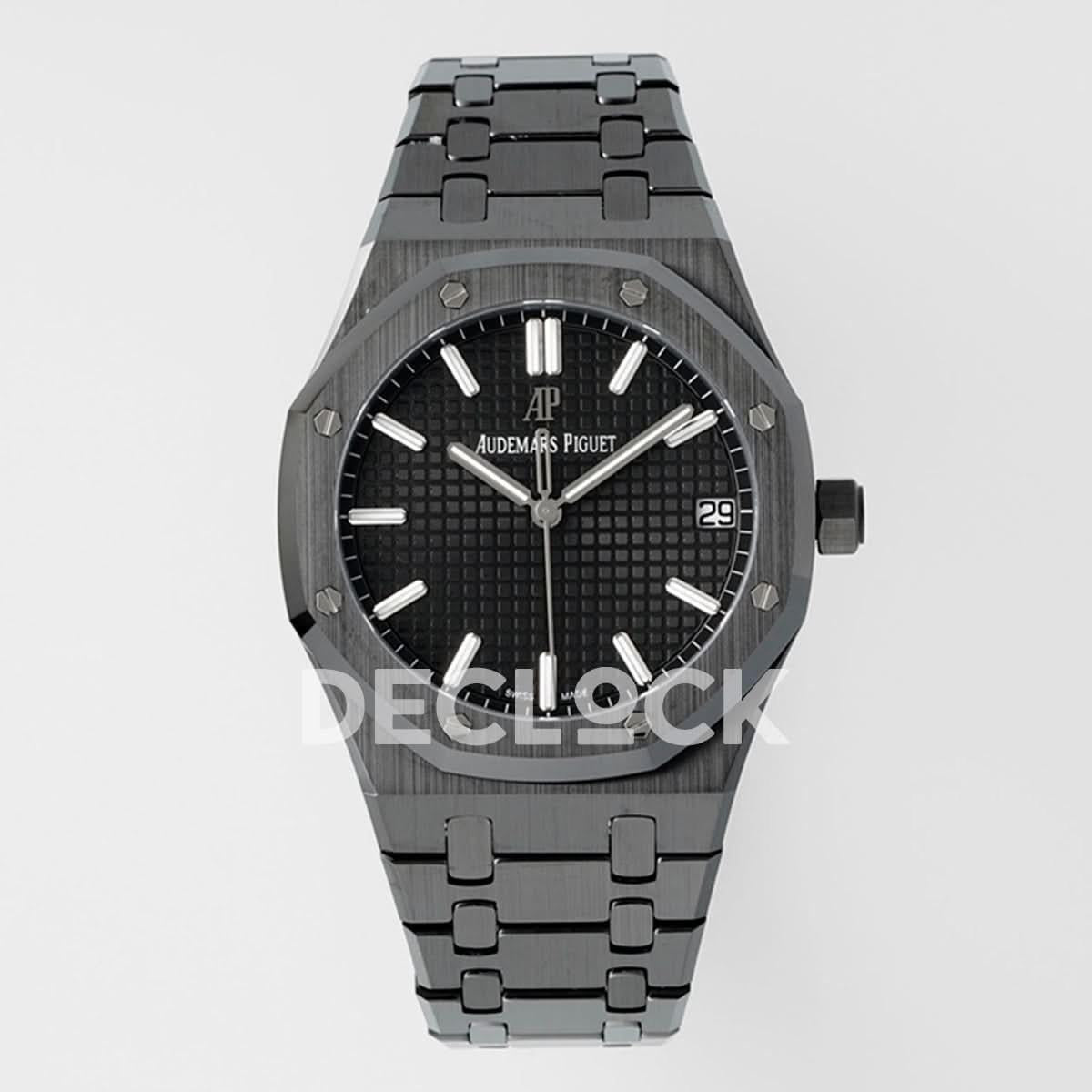 Replica Audemars Pigeut Royal Oak 41mm 15500 Black Ceramic/Cer Black Dial APSF |  Declock.