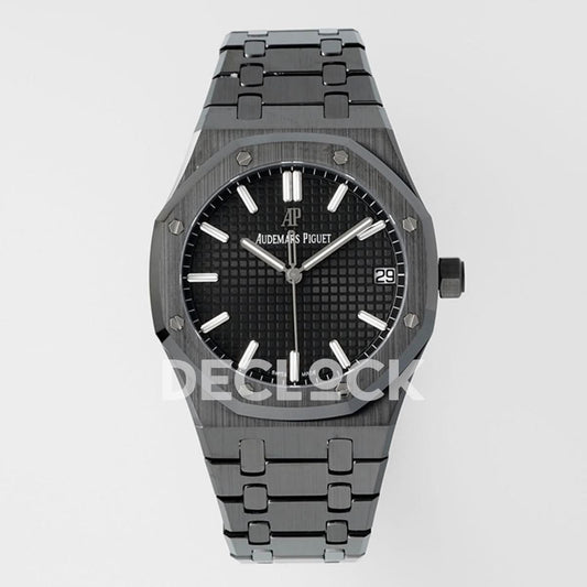 Replica Audemars Pigeut Royal Oak 41mm 15500 Black Ceramic/Cer Black Dial APSF |  Declock.
