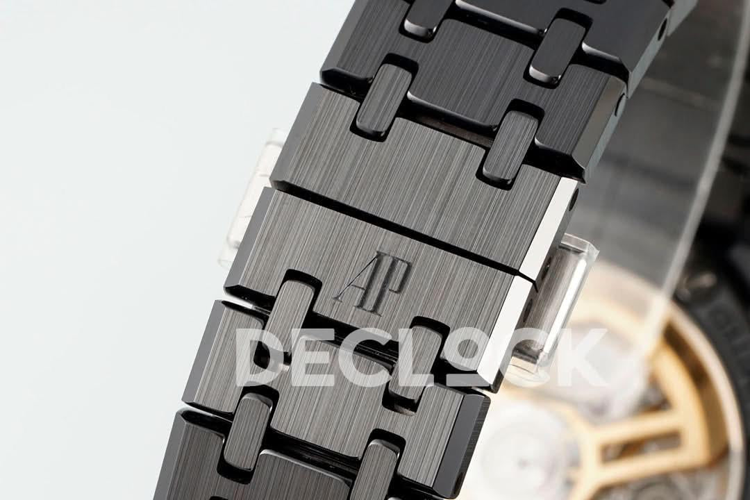 Replica Audemars Pigeut Royal Oak 41mm 15500 Black Ceramic/Cer Black Dial APSF |  Declock.