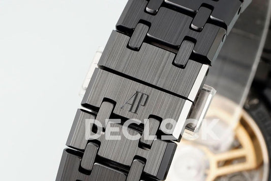 Replica Audemars Pigeut Royal Oak 41mm 15500 Black Ceramic/Cer Black Dial APSF |  Declock.
