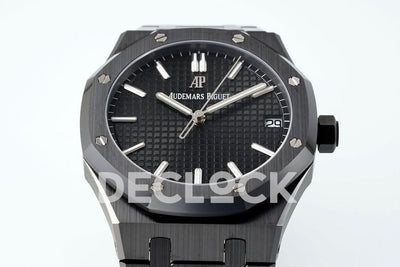 Royal Oak 41mm 15500 Black Ceramic/Cer Black Dial APSF