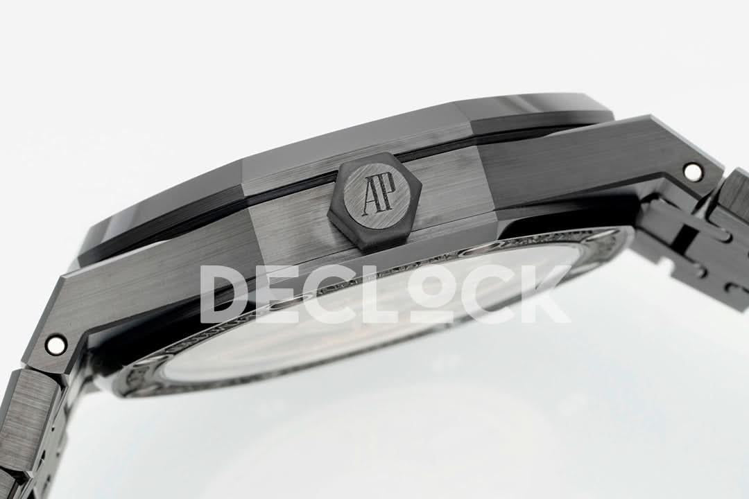 Replica Audemars Pigeut Royal Oak 41mm 15500 Black Ceramic/Cer Black Dial APSF |  Declock.