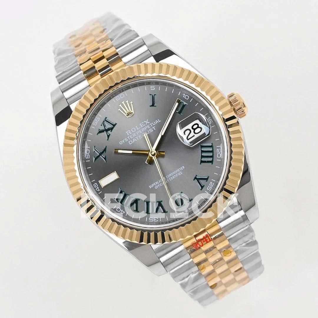 Replica Rolex Datejust 36/41 126331 Gray Dial in with Roman Markers in Jubilee |  Declock.