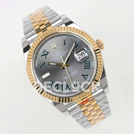 Replica Rolex Datejust 36/41 126331 Gray Dial in with Roman Markers in Jubilee | Declock.
