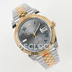 Replica Rolex Datejust 36/41 126331 Gray Dial in with Roman Markers in Jubilee