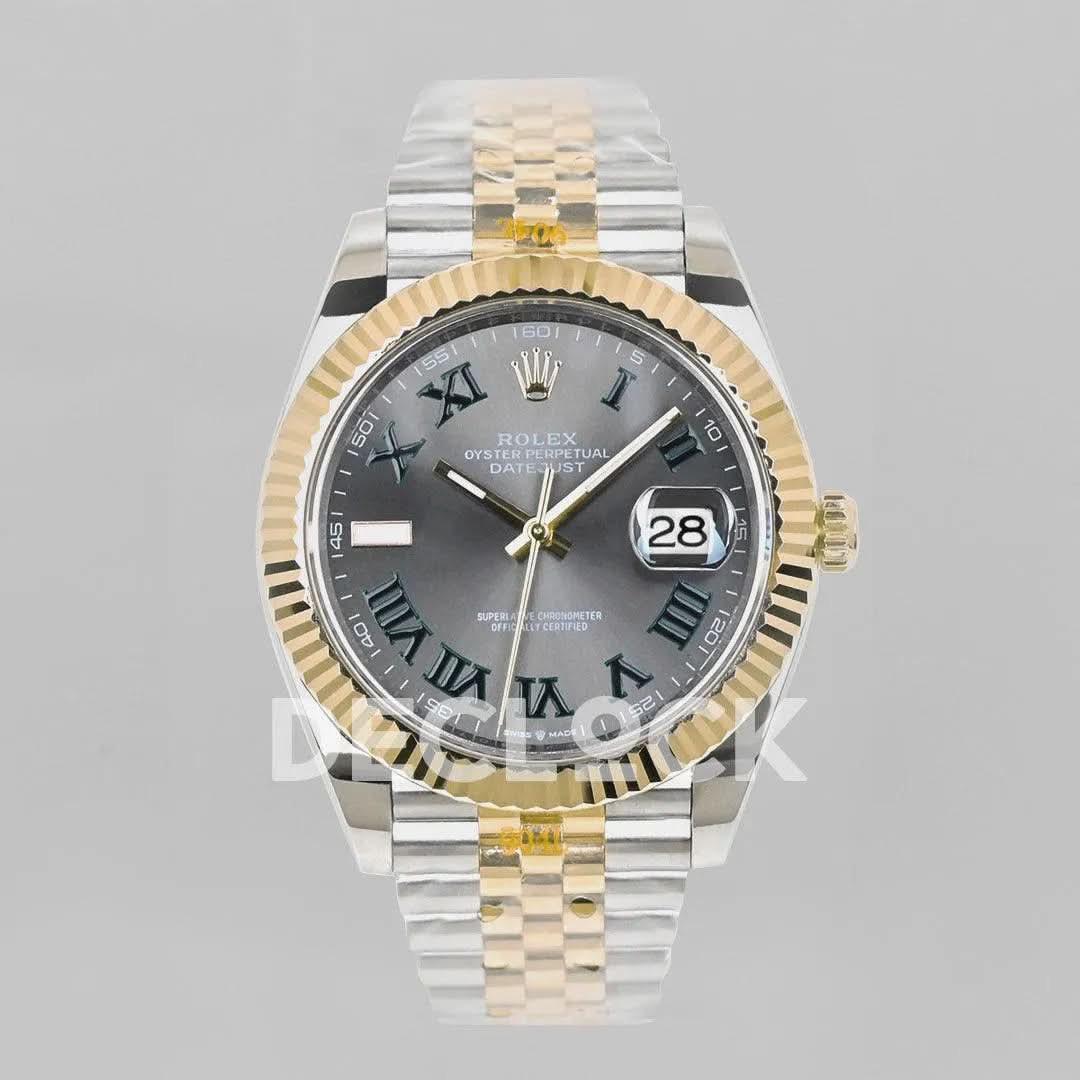 Replica Rolex Datejust 36/41 126331 Gray Dial in with Roman Markers in Jubilee |  Declock.